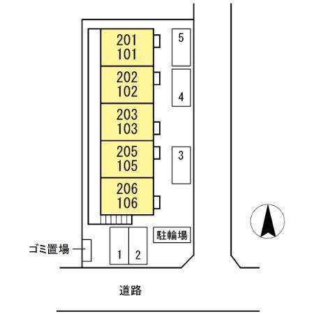 スペース北谷(ワンルーム/2階)の間取り写真