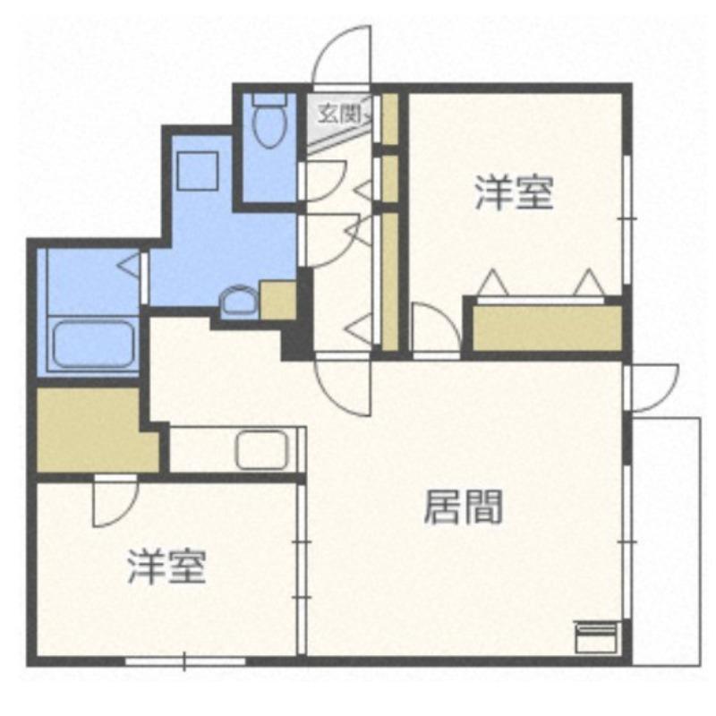 LA COLINA(2LDK/4階)の間取り写真