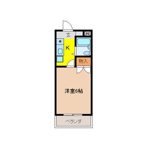 メゾンドツインクル(1K/3階)の間取り写真