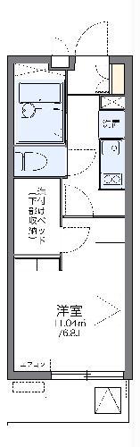 レオパレスヒルトップ 壱番館(1K/3階)の間取り写真