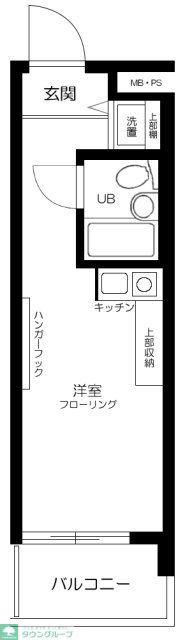 菱和パレス旗の台(ワンルーム/6階)の間取り写真