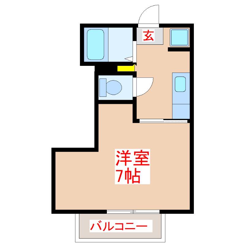 MARIN.I(1K/3階)の間取り写真