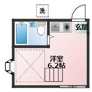 星川アイランド(ワンルーム/1階)の間取り写真