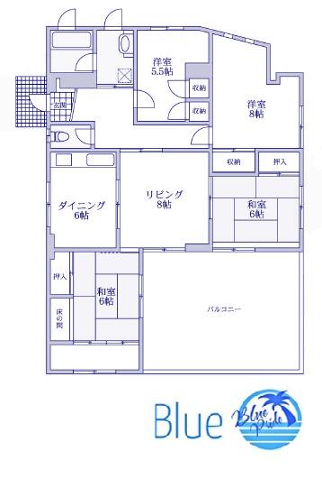 ファーストプラザ藤沢本町(4LDK/3階)の間取り写真