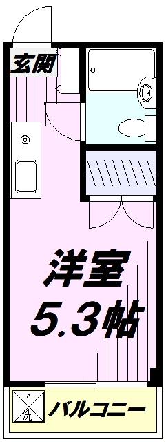 パークアベニュー桜(ワンルーム/5階)の間取り写真