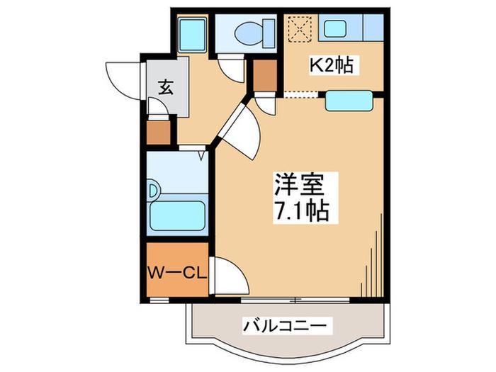 LA MAISON OGIKUBO(1K/1階)の間取り写真