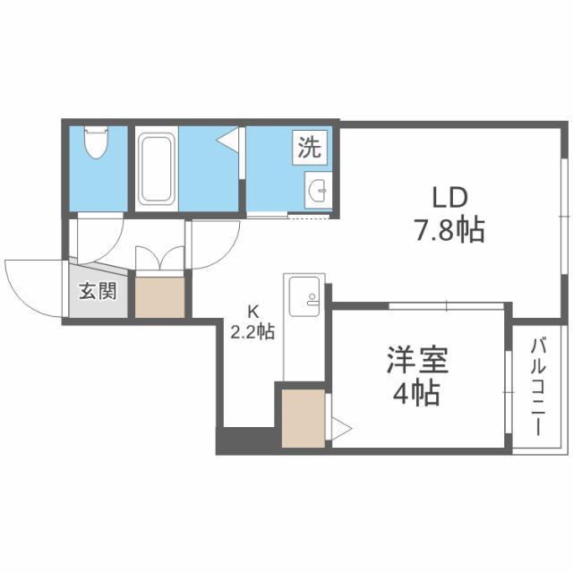 EXOR N35 エクソールN35(1LDK/5階)の間取り写真