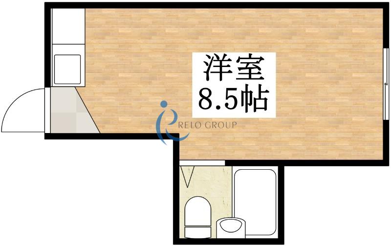 プレアール北田辺II(ワンルーム/5階)の間取り写真