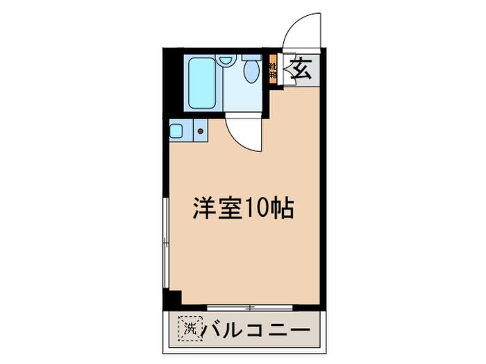 メゾン・ユー(ワンルーム/1階)の間取り写真