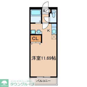 シャンブル英美(ワンルーム/5階)の間取り写真