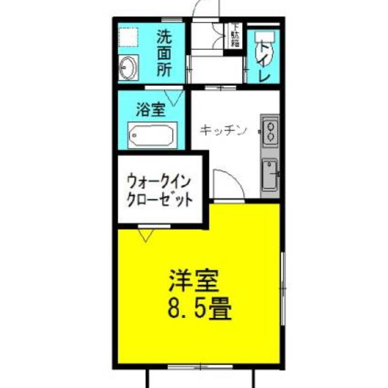 ラフォンテ・レパードII(1K/1階)の間取り写真
