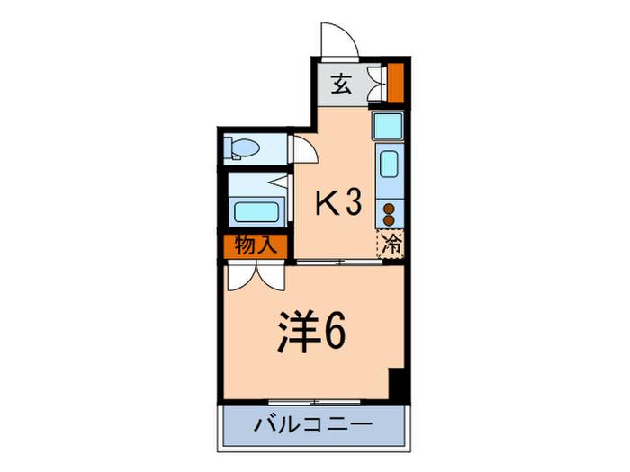 パール・白山(1K/4階)の間取り写真