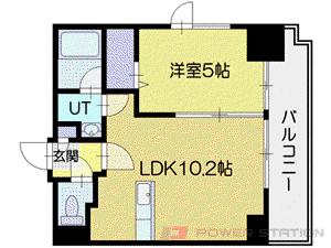 エッセンシア駅前レジデンス(1LDK/10階)の間取り写真