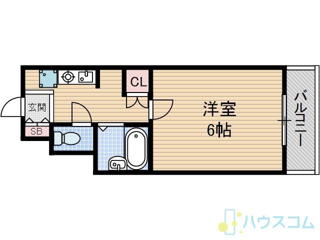 ピュアメゾン(1K/3階)の間取り写真