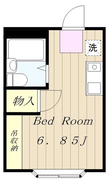 ホームズ稲田堤(ワンルーム/2階)の間取り写真