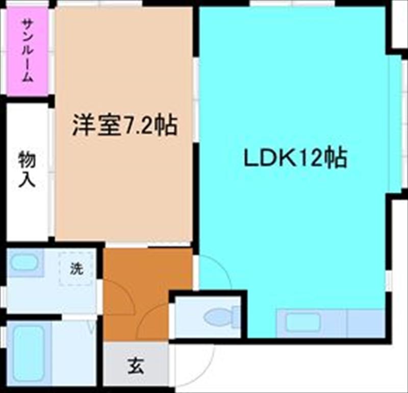 フェアリハイツ(1LDK/1階)の間取り写真