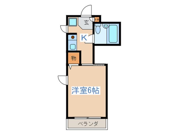 ルミネ東高円寺(1K/3階)の間取り写真
