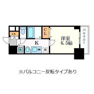プレサンス 名古屋STATIONアライブ(1K/15階)の間取り写真