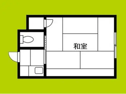 わかばハイツ(ワンルーム/1階)の間取り写真