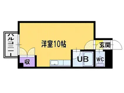 パークヒルズ文京台(1K/8階)の間取り写真