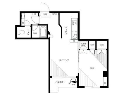 トーカン原宿キャステール(ワンルーム/3階)の間取り写真