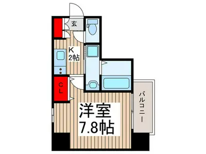 リヴシティ浦和常盤弐番館(1K/10階)の間取り写真