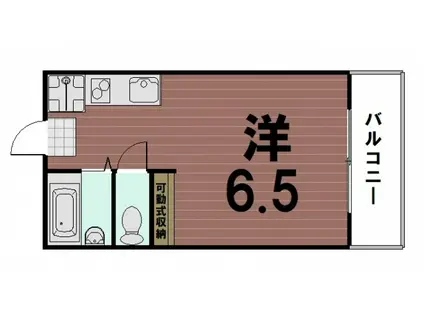 MINAMI115(ワンルーム/3階)の間取り写真