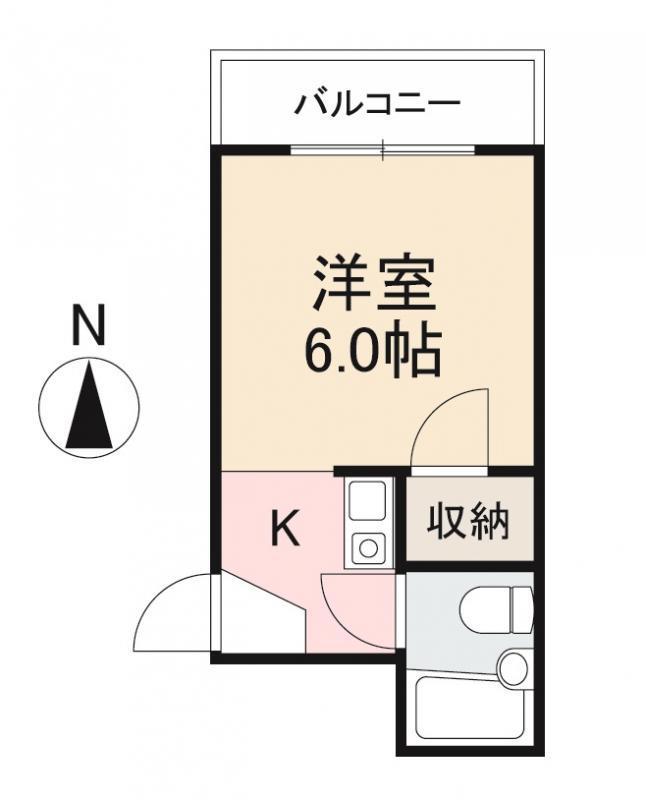 グリーンピア宮脇(1K/3階)の間取り写真