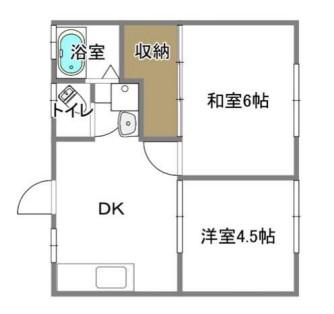シティーコーポ別所(2DK/1階)の間取り写真