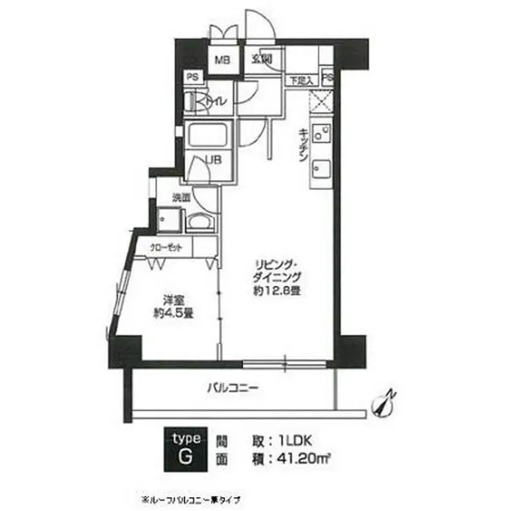 カスタリア用賀 8階階 間取り