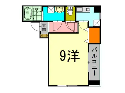 ロイヤルスミス(1K/4階)の間取り写真