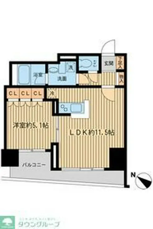 日本橋ファーストレジデンス 6階階 間取り