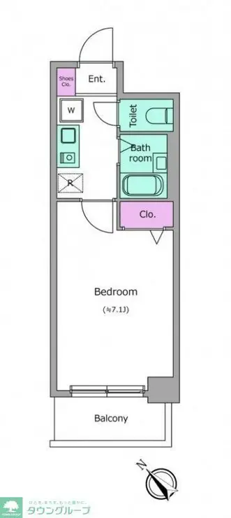 レジディア南行徳 4階階 間取り