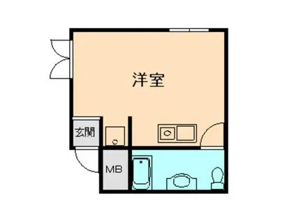 CINQ APPARTMENT(ワンルーム/5階)の間取り写真