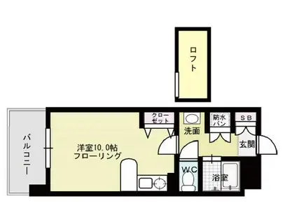 パークコート箱崎イースト(ワンルーム/5階)の間取り写真