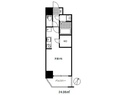 アプリーレ元町ウエスト(ワンルーム/1階)の間取り写真