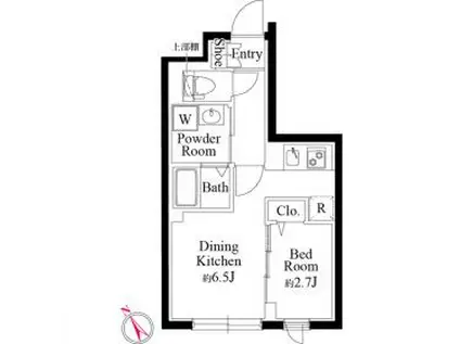 PASEO神宮前II パセオ神宮前II(1DK/3階)の間取り写真