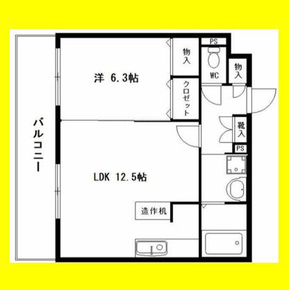 グランストーク大岩(1LDK/3階)の間取り写真
