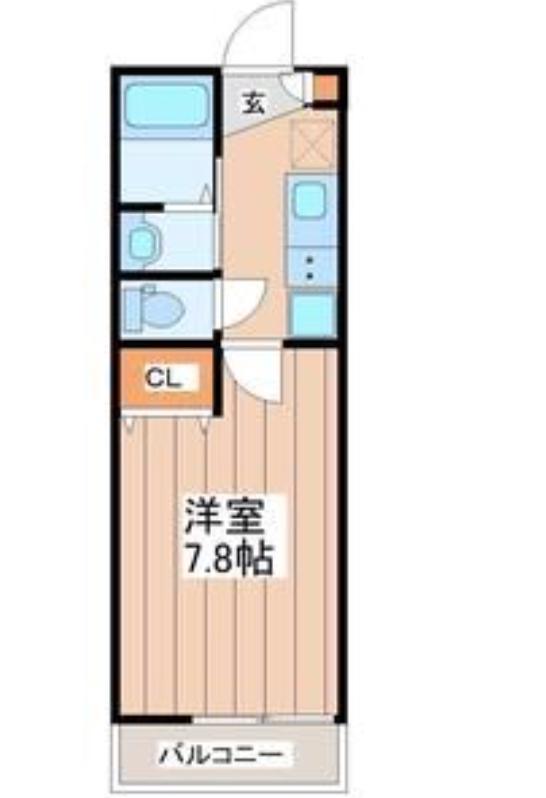 SOLA福田町(1K/3階)の間取り写真