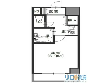 サンライズ壱番館(1K/3階)の間取り写真