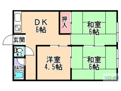 メゾン泉(3DK/2階)の間取り写真