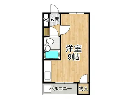 RIZEONE富田林レジデンスI(ワンルーム/2階)の間取り写真