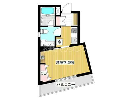 パークフロンティア(1K/2階)の間取り写真