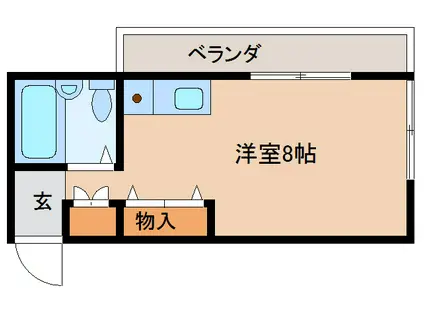 IRO佐世保(ワンルーム/2階)の間取り写真