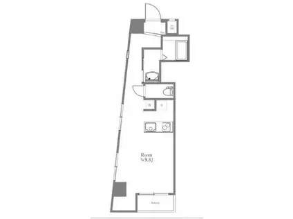 クレセントプラザ笹塚(ワンルーム/5階)の間取り写真