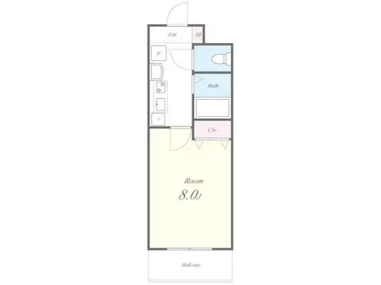 エクセルハイツ(1K/5階)の間取り写真