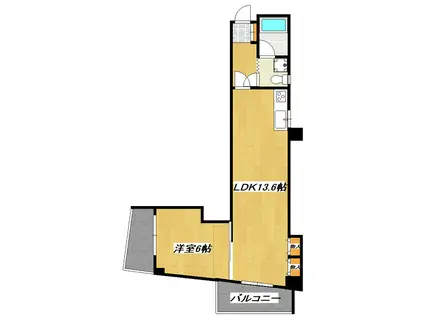 メゾン トルチェ ベルト(1LDK/2階)の間取り写真