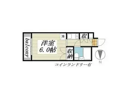 メゾン・ド・セレブラル(ワンルーム/4階)の間取り写真