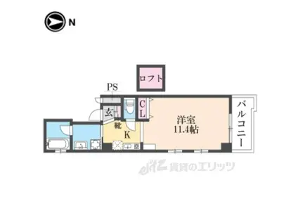 協栄ビル大宮(1K/4階)の間取り写真