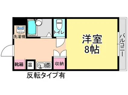 サンライト津島II号館(1K/1階)の間取り写真